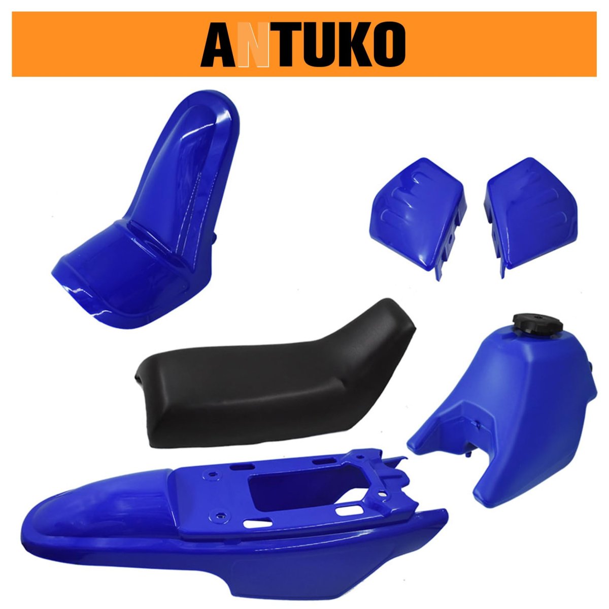 Plastic Mud Guard Body Seat Gas Tank Replacement For Pw50 Blue