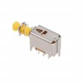 Uxcell Push Button Switch Dpdt 6 Pin 1 Position Self-locking Yellow 5pcs