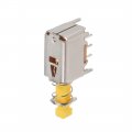 Uxcell Push Button Switch Dpdt 6 Pin 1 Position Self-locking Yellow 5pcs