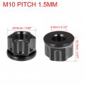 X Autohaux 6pcs Titanium Alloy M10 Pitch 1 5mm Flange Bolt Nut For Bicycle Motorcycle Motor Bike Rear Wheel Axle Sprocket Car
