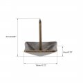 Uxcell Upholstery Nails Tacks 18mm Square Head Antique Furniture Pins Bronze Tone 15 Pcs