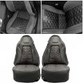 Kuafu Artificial Leather Seat Covers Compatible With 2014 2015 2016 2017 2018 2019 Corvette C7 Grand Touring All Seasons Front