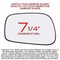 Driver Left Side Mirror Glass Assembly With Plastic Back Plate Non-heated Compatible 2003-2008 Toyota Corolla Matrix Pontiac