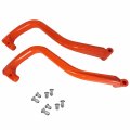 Ski-doo Handle Loop Toe-flex Pilot Plastic Orange Pair And Rivet Hardware Kit 