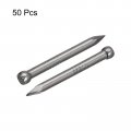 Uxcell Finishing Nails 50pcs 25mm 1 Inch Hand-drive Hardware Carbon Steel Nail Lost Head