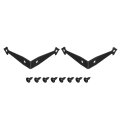 2pcs Decorative Corner Brackets 4 X 2 0 6 L Metal Protector Right Angle Bracket With Screw For Furniture Wooden Box Trunk Black 
