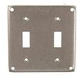 Hubbell Raco 803c 4 Square Double Toggle Box Cover 