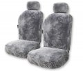 Sheepskin Car Seat Covers Australian Merino Wool Fuzzy Fluffy Fur Auto Accessories All Season Protection Universal Fit For Most 