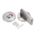 Uxcell Privacy Indicator Door Lock 52mm Dia Stainless Steel Indicating For Public Partition Toilet Restroom Bathroom
