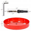 11 6 Inch Bi-metal Hole Saw Hss Cutter Heavy Duty For Drilling Wood Plastic Plywood Ceiling Thin Metal 295mm