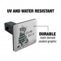 Clever Smart Kitty Cat Kitten Glasses Sweater Tow Trailer Hitch Cover Plug Insert