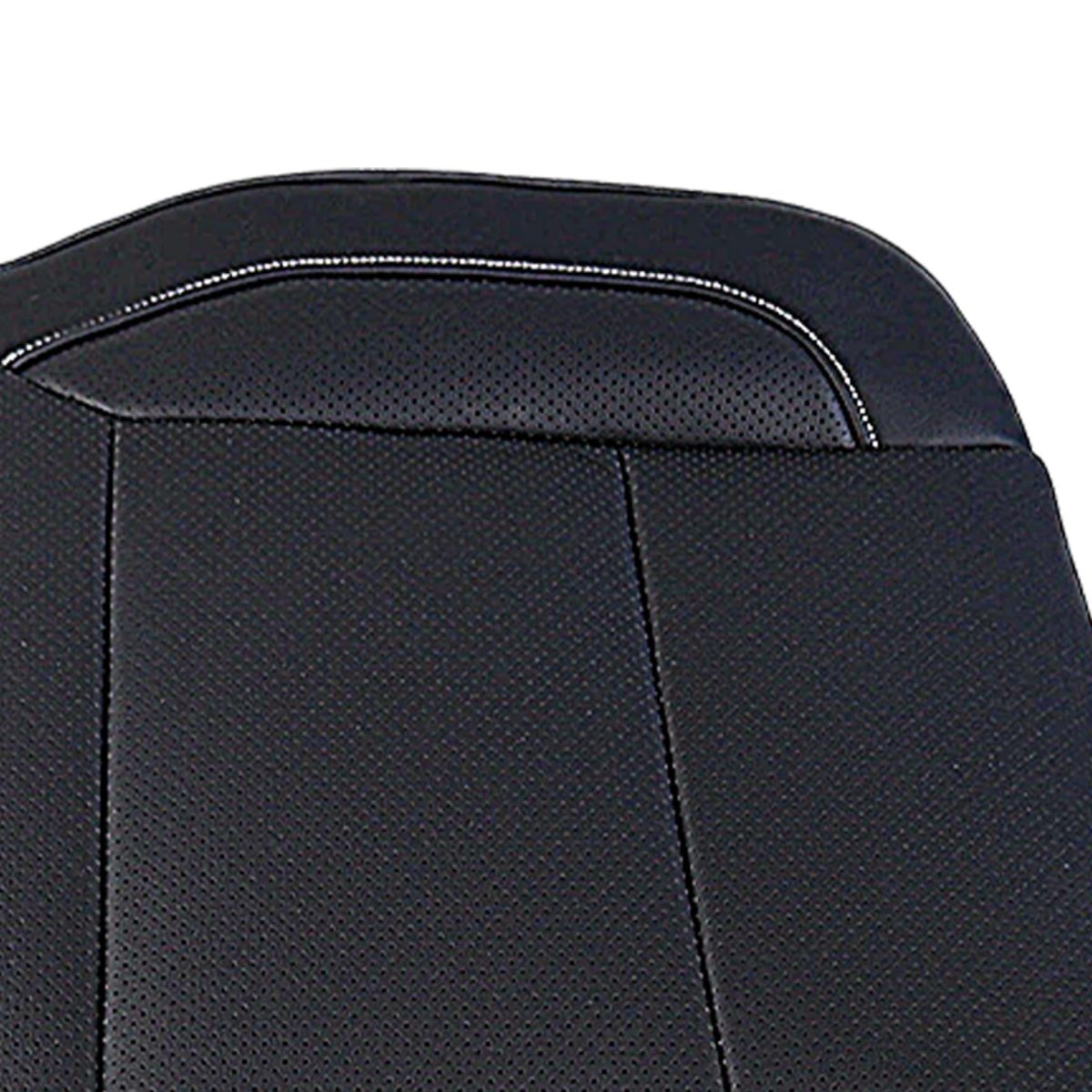 2pcs Driver And Passenger Bottom Seat Cover Black