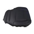 2pcs Driver And Passenger Bottom Seat Cover Black