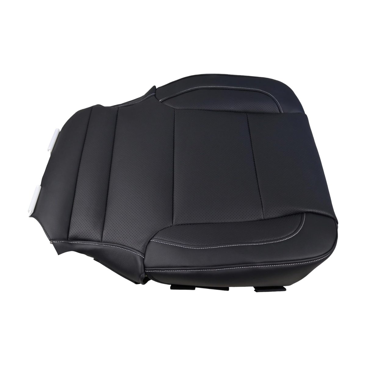2pcs Driver And Passenger Bottom Seat Cover Black