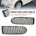 Topteng Front Bumper Fog Light Grill Grille Cover For Vw Beetle Convertible 2006-2010 1c0807683a 1c0807684a