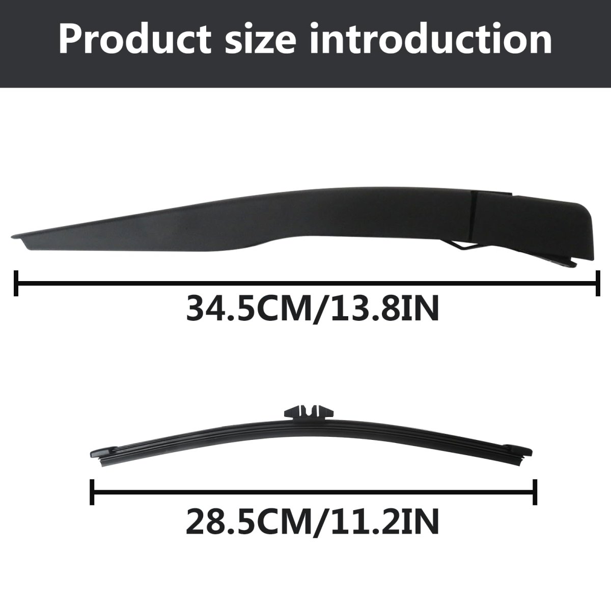 Bb5z17526c Bb5z17528f Rear Wiper Arm Blade-providing A Clear View For 2016 Ford Explorer Xlt Sport Utility 4-door 2 3l 2300cc