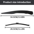 Bb5z17526c Bb5z17528f Rear Wiper Arm Blade-providing A Clear View For 2016 Ford Explorer Xlt Sport Utility 4-door 2 3l 2300cc