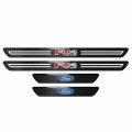 Ipick Image For Ford Fx4 Off Road Real Carbon Fiber 4 Pcs Universal Door Sill Step Protector Guard Decal Plates