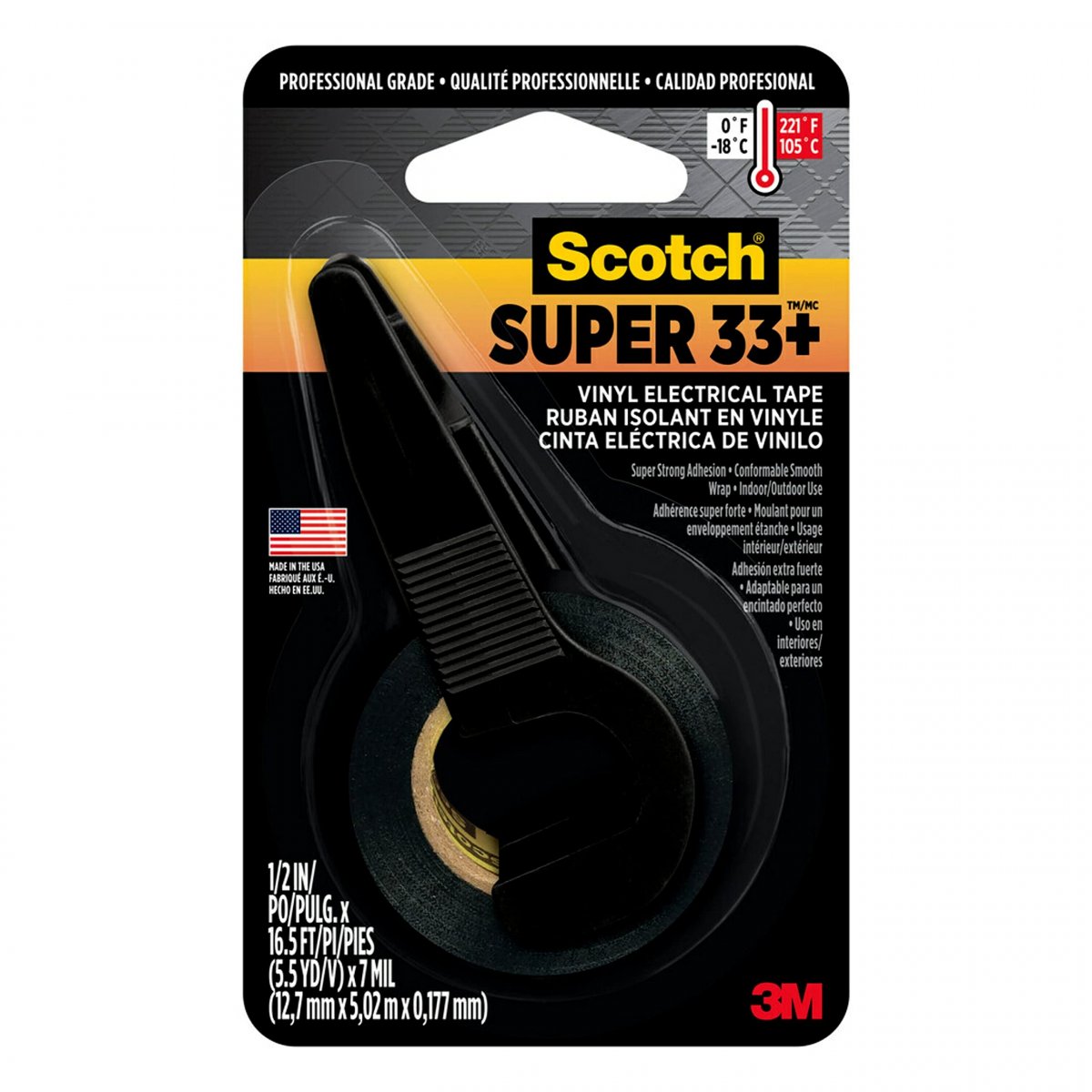 Scotch Safety 194na 0 5 By 200-inch Super 33 Vinyl Electrical Tape
