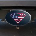 Superman Usa American Flag Shield Logo Oval Tow Trailer Hitch Cover Plug Insert