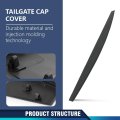 1pc Tailgate Spoiler Cap Molding For Dodge Ram 2500 3500 2019-2024 Textured Black Replacement 68364364aa