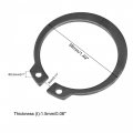 Uxcell 38mm External Circlips C-clip Retaining Shaft Snap Rings 65mn 30pcs