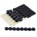 Httmt Mt247-003-bk Black Bolts Toppers Caps Compatible With 1991-2012 H-d Dyna Glide Twin Cam