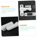 Jojofuny 5pcs Window Lock Restrictor Security Limiting Stoppers Safety White Zinc Alloy Limit Lock Child Open Up
