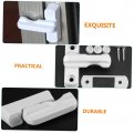 Jojofuny 5pcs Window Lock Restrictor Security Limiting Stoppers Safety White Zinc Alloy Limit Lock Child Open Up
