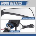 Motocycle Side Mirrors Rear View Rotary Adjustment With Led Turn Signal Handlebar Mount Universal For Motorbike Dirt Street
