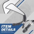 Motocycle Side Mirrors Rear View Rotary Adjustment With Led Turn Signal Handlebar Mount Universal For Motorbike Dirt Street