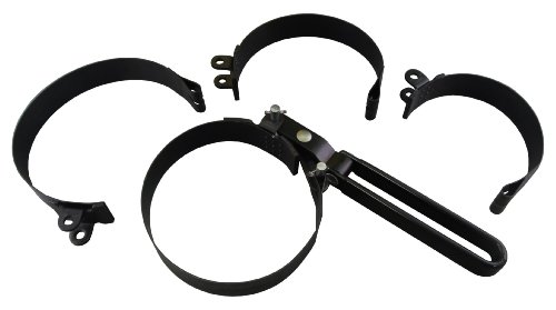 967 4 In 1 Swivel Oil Filter Wrench Black Fits Filters 2 375 To Includes One Handle And Four Interchangeable Bands