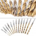 13pcs Hex Shank Drill Bit Set 1 5-6 5mm High Speed Steel Titanium Coated Twist Bits With Hexagonal Handle For Aluminum Wood