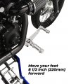 Kemimoto Forward Control Complete Kits Pegs Levers Linkage Compatiable With 2006-2014 2015 2016 2017 Dyna Silver