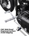 Kemimoto Forward Control Complete Kits Pegs Levers Linkage Compatiable With 2006-2014 2015 2016 2017 Dyna Silver
