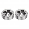Uxcell 2pcs Round Threading Dies Metric M6 X 1 Thread Right Hand Alloy Tool Steel Screw Cutting Die Repair