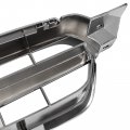 Hecasa Front Grille Compatible With 2004-2007 Subaru Legacy Bumper Grill Silvery Black Replacement For 91121ag12b Su1200129