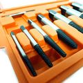8 Pc Jumbo Screw Extractor Set Bolts Studs Remover 