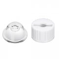 Uxcell 10 Pcs 20mm Led Lens 120 Degree With White Holder For 1w 3w High Power Light