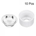 Uxcell 10 Pcs 20mm Led Lens 120 Degree With White Holder For 1w 3w High Power Light