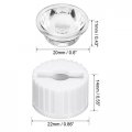 Uxcell 10 Pcs 20mm Led Lens 120 Degree With White Holder For 1w 3w High Power Light
