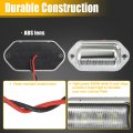 X Autohaux Trailer Led License Plate Lights Courtesy Step Tag Light For Utv Atv Truck Rv Boat 6000k White 2 Pcs