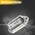 X Autohaux Trailer Led License Plate Lights Courtesy Step Tag Light For Utv Atv Truck Rv Boat 6000k White 2 Pcs