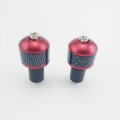 Okstno 7 8 Motorcycle Bar Ends Carbon Fiber Look Handlebar Grips Plugs Fits For Kawasaki Suzuki Yamaha Ducati Red