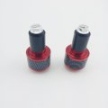 Okstno 7 8 Motorcycle Bar Ends Carbon Fiber Look Handlebar Grips Plugs Fits For Kawasaki Suzuki Yamaha Ducati Red