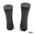 Httmt- Us-trhb112-25-cn-nologo- Universal 1 25mm Cnc Handle Bar Grips Motorcycle Hand Carbon Fiber Style