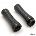 Httmt- Us-trhb112-25-cn-nologo- Universal 1 25mm Cnc Handle Bar Grips Motorcycle Hand Carbon Fiber Style