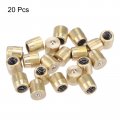 Uxcell Brass Push Button Grease Oil Cup 6x6mm Ball Oiler For Lubrication System 20pcs
