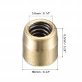 Uxcell Brass Push Button Grease Oil Cup 6x6mm Ball Oiler For Lubrication System 20pcs