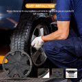 Ocpty Car Wheel Rim Skin Cover Hub Caps Hubcap Black Silver Replacements For Oem Steel Wheels High Grade Abs With Retention